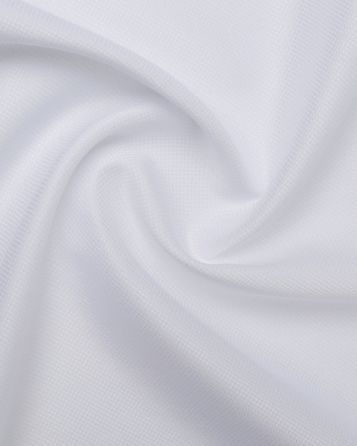 White Luxe Textured Shirt - Twix