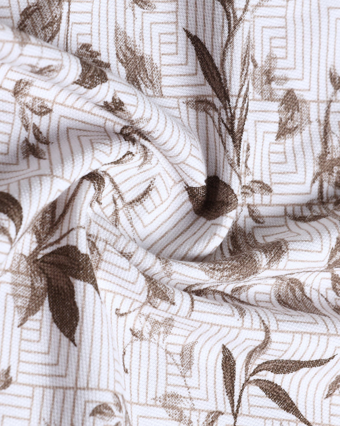 White Printed Polo - Neru