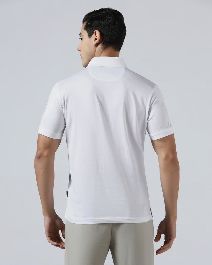 White Printed Polo - Tokyo