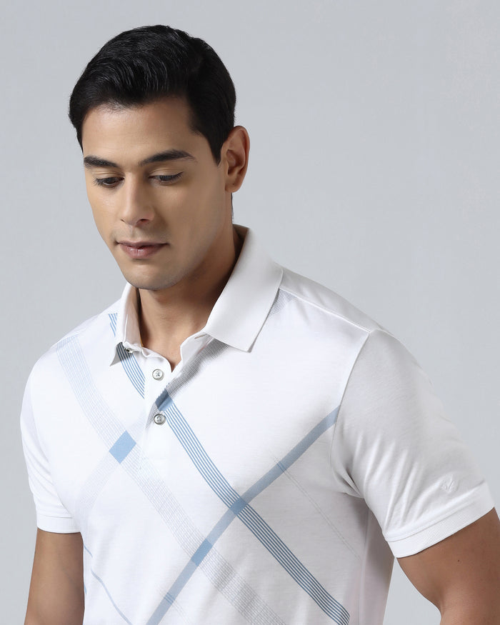 White Printed Polo - Tokyo