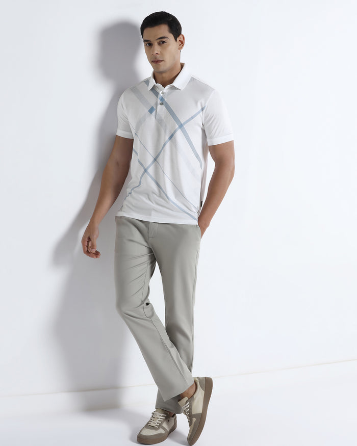 White Printed Polo - Tokyo