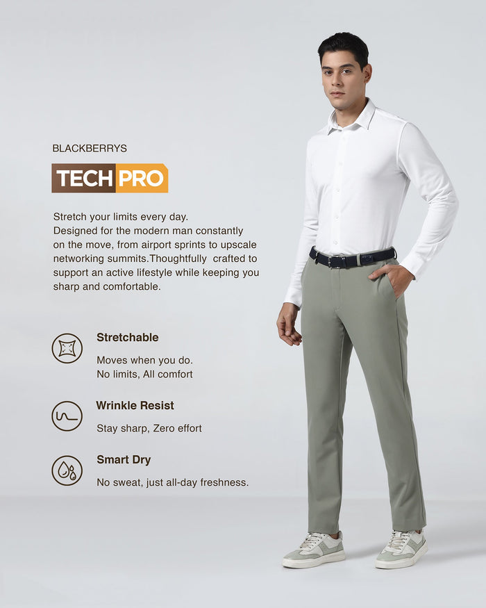 White TechPro Stripe Shirt - Keish
