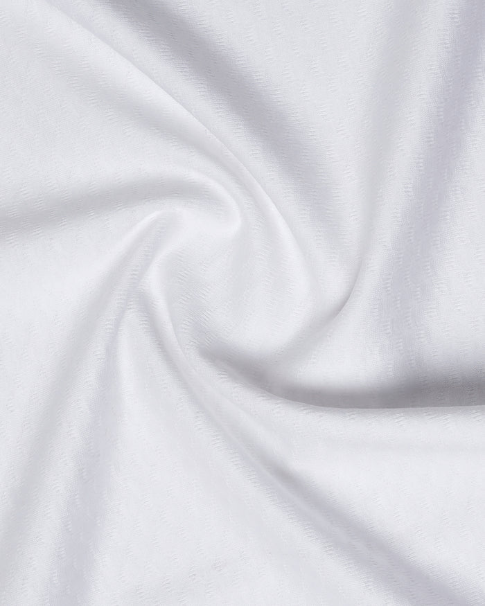 White Textured Polo - Gama