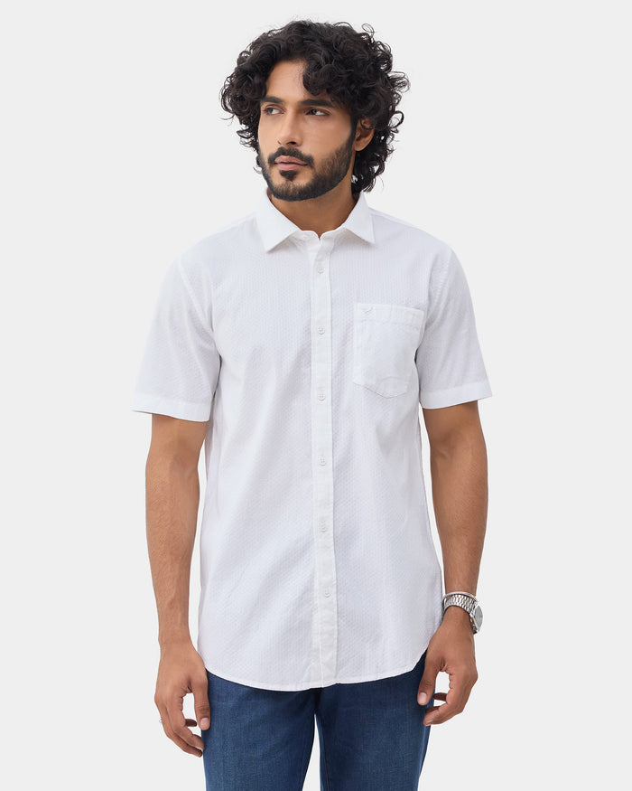 LONG SLEEVE INDIA FIT DOBBY SHIRT