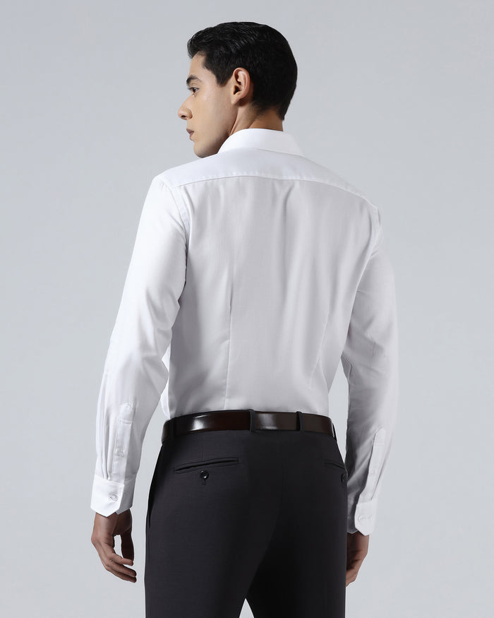White Textured Shirt - Quinn