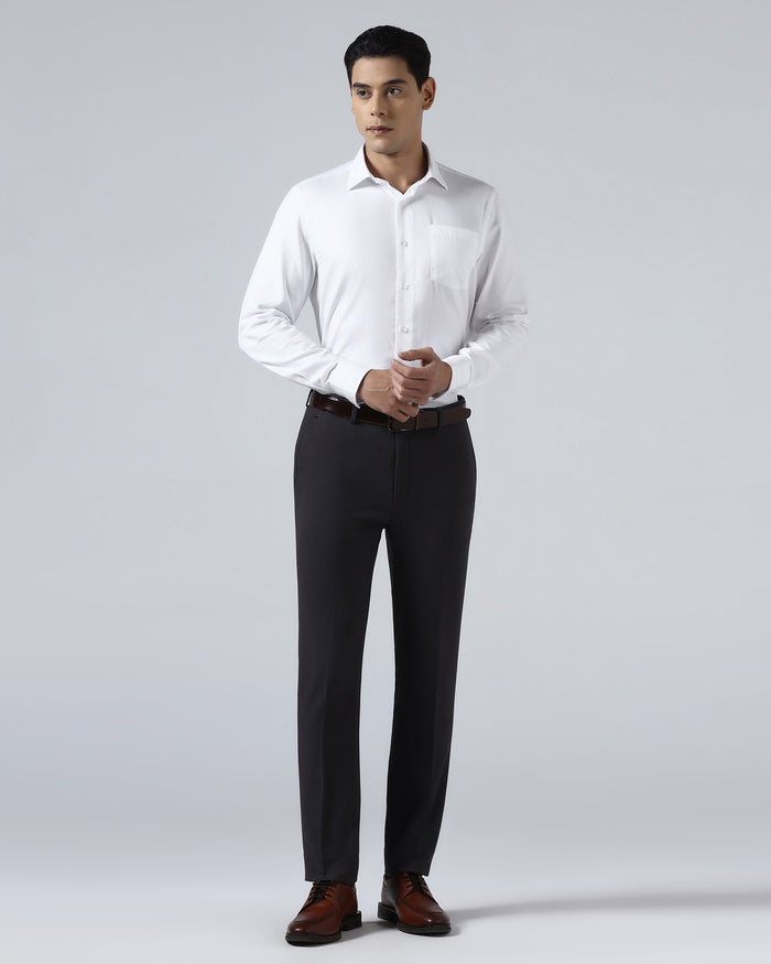 White Textured Shirt - Quinn