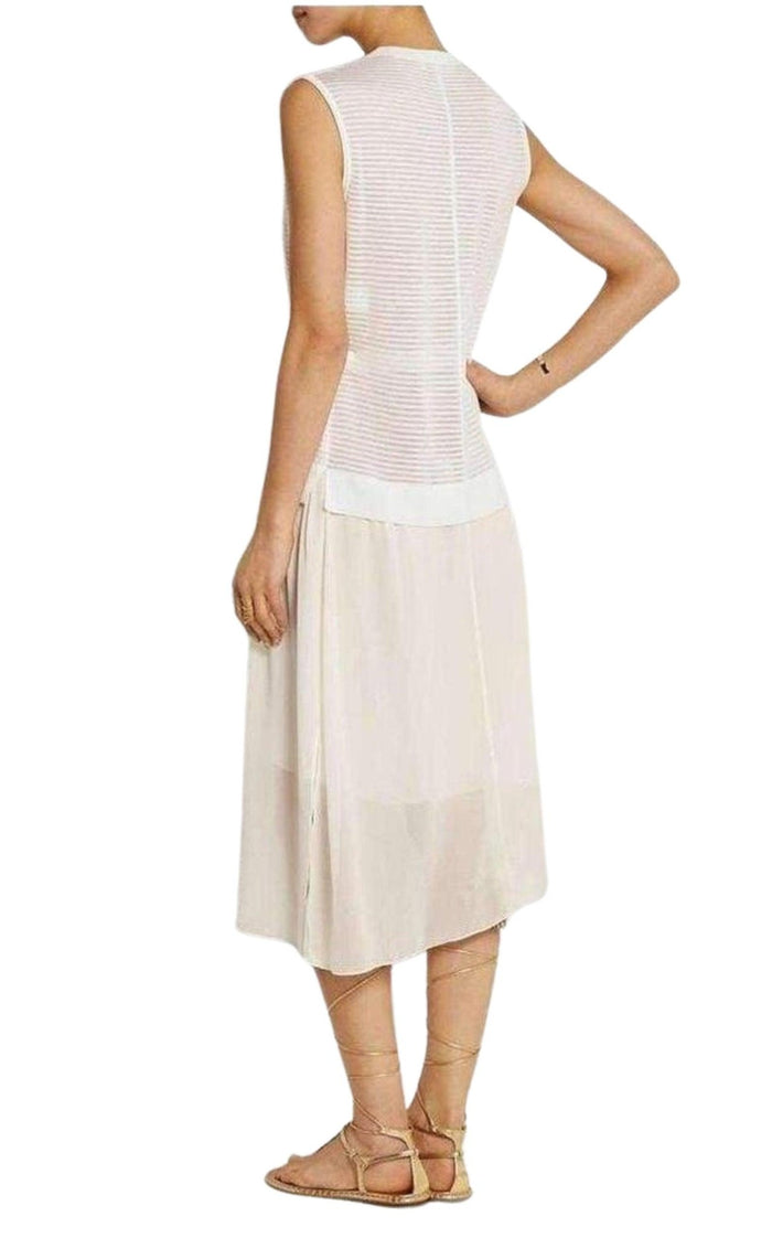 Nina Ricci White Wool & Silk Dress - Runway Catalog
