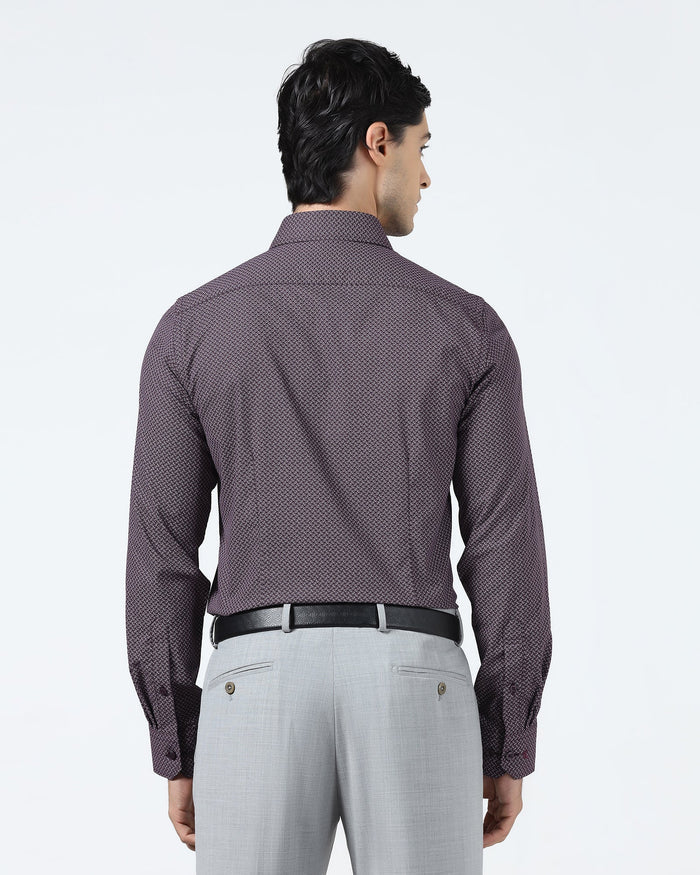 Wine Printed Shirt - Cyrus