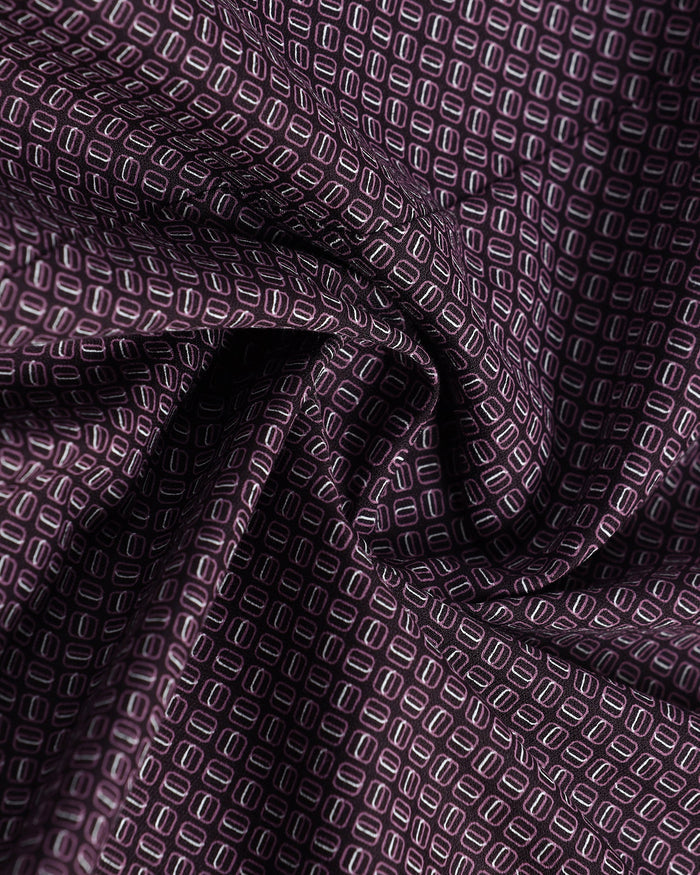 Wine Printed Shirt - Cyrus
