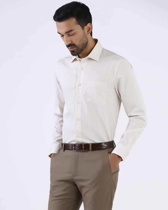 Yellow Check Shirt - Dennis